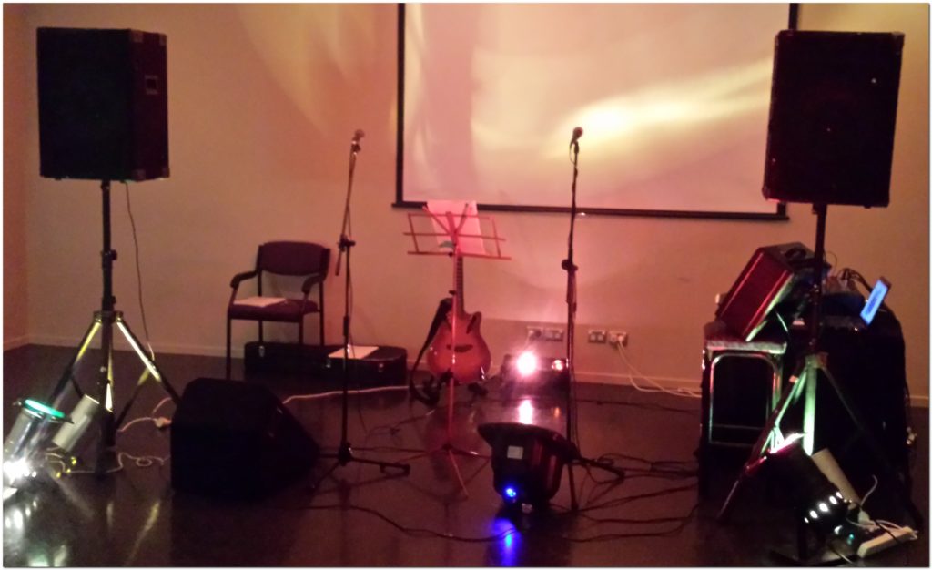 88 proof 2 piece live music band equipment and lighting